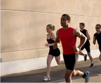 Greenway Collective members on a group tempo run